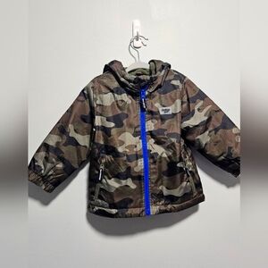 OshKosh B'gosh Green and Blue Camo Jacket
